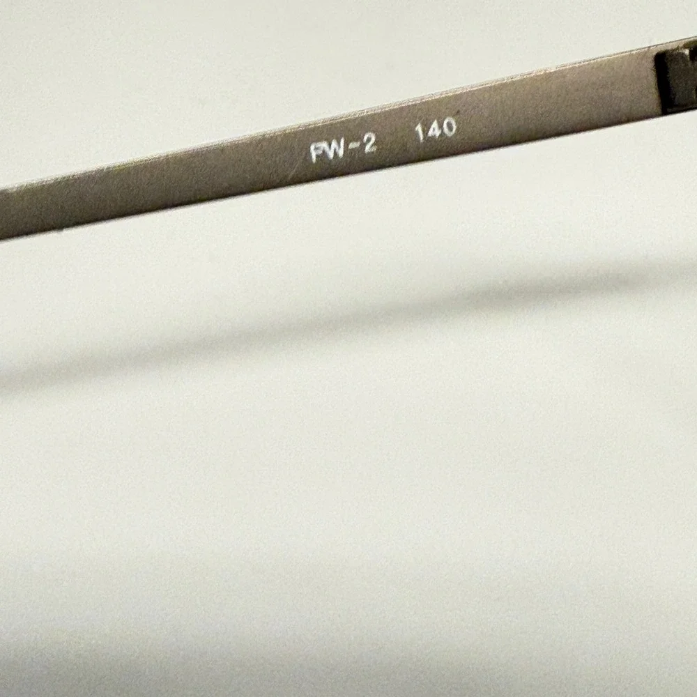 FW-2 Pewter Matte Round Eyeglasses Frames 55-17-140‎ Metal Full Rim Glasses